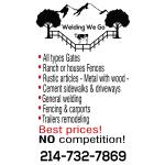 GENERAL WELDING | 214-732-7869